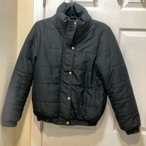 Nasty Gal Women’s Jacket Zip & Snap Black Size US 6